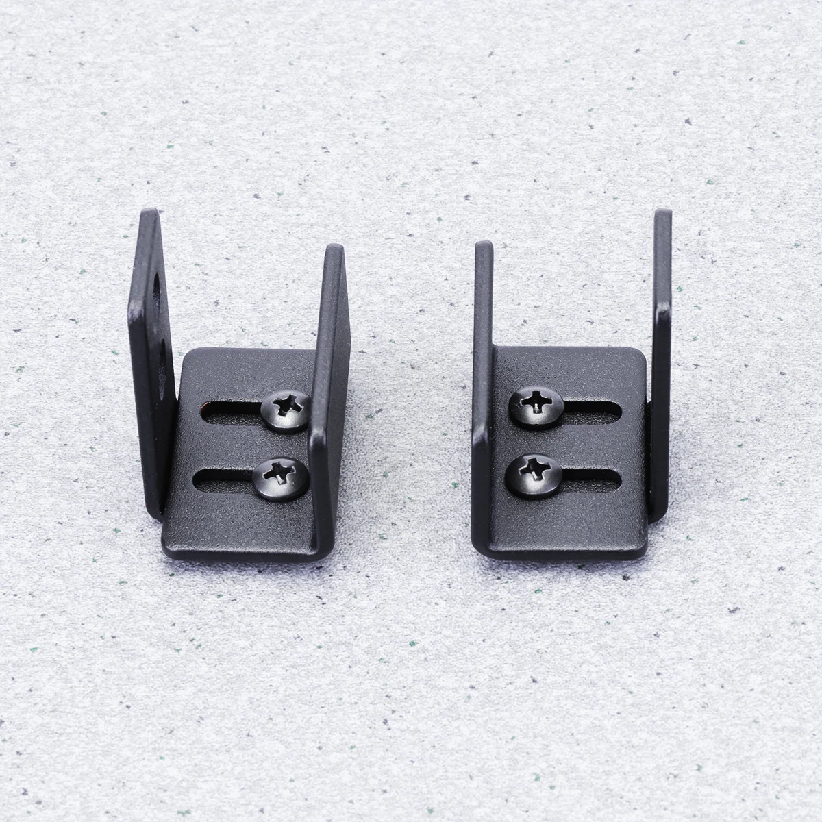 

2pcs Sliding Barn Limiter Floor Guide Door Hardware Adjustable Ground Mount Door Stopper Carbon Steel Black Durable For