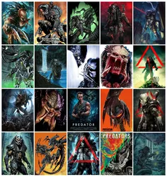 Predator 5D Diamond Painting Terror Alien Movie Full Round Drill Cross Stitch Embroidery Mosaic Handicraft Home Decoration Gift