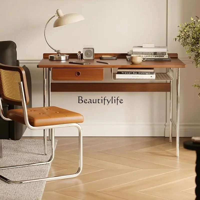 Picture 6: LJYyj21 Bedroom study solid wood desk dresser integrated office stainless steel table