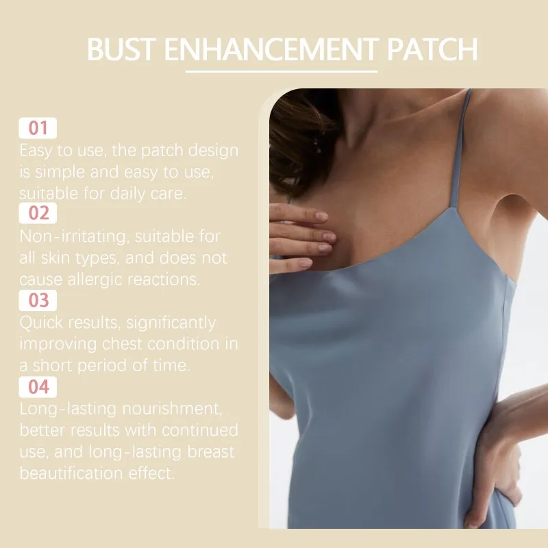 Women Breast Patch Natural Plant Extract Bust Enlargement Lifting Patch Breast Lifting Firming Breast Enhancers Breathable Pads