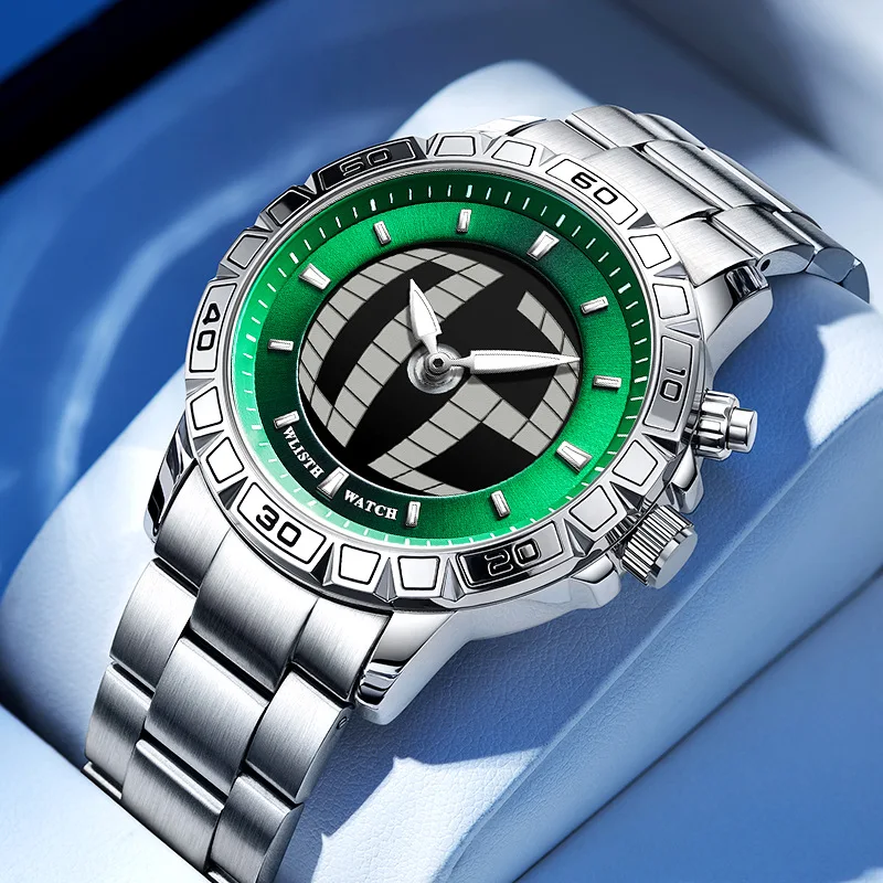 

Trendy Vintage Digital Dual Display Men’s Watch High-End Style Dual Movement Fashion Quartz Wristwatch