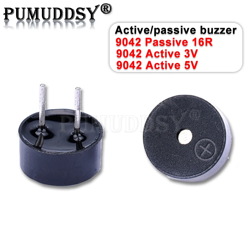 10PCS 9042 Integrated Passive Buzzer 16R AC 3V 3.3V 9x4.2mm 9042 Active/Passive 3V 5V Mini Piezo Buzzers Speaker DIY Electronic