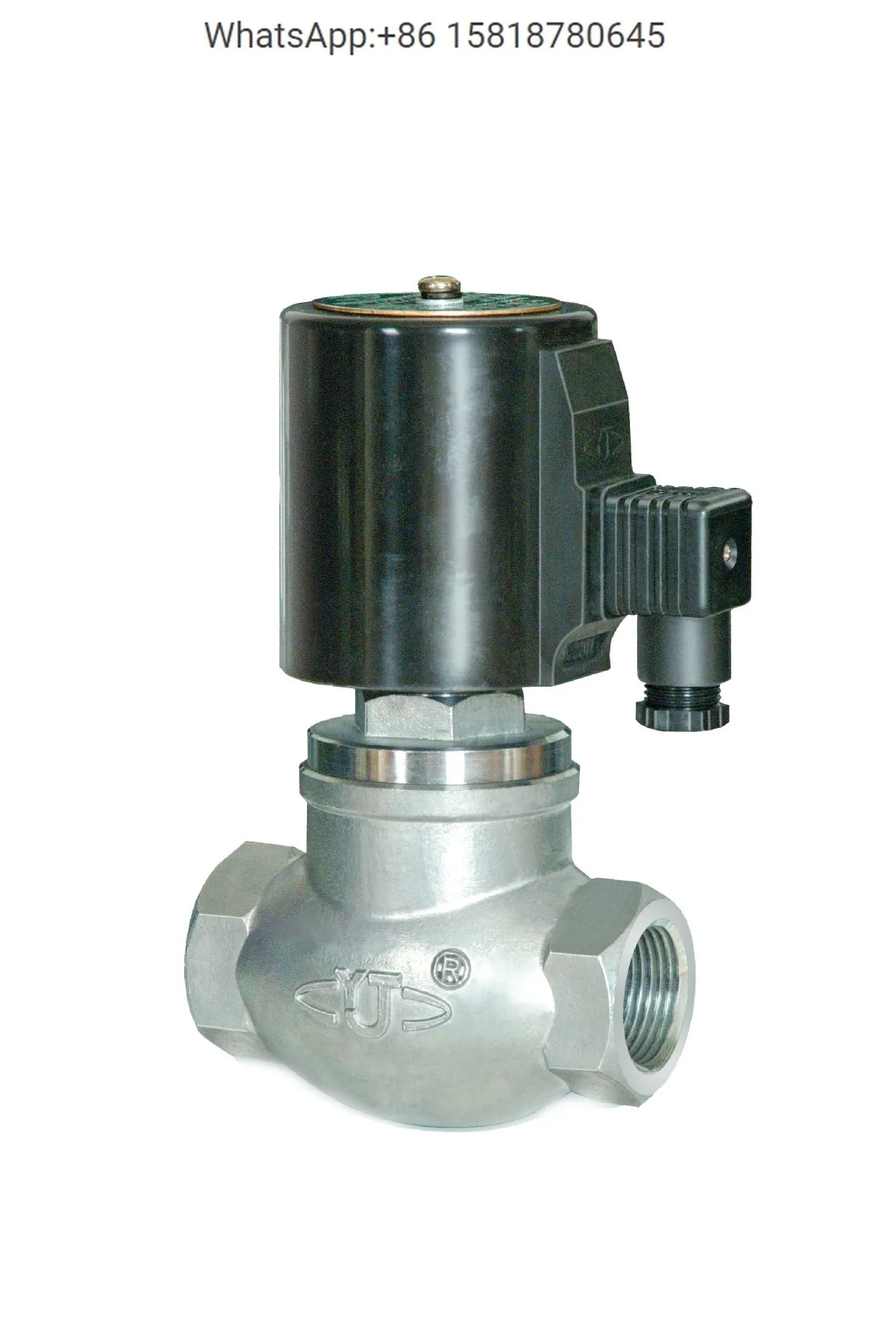 Two position two-way direct acting stainless steel high-temperature solenoid valve for steam liquid