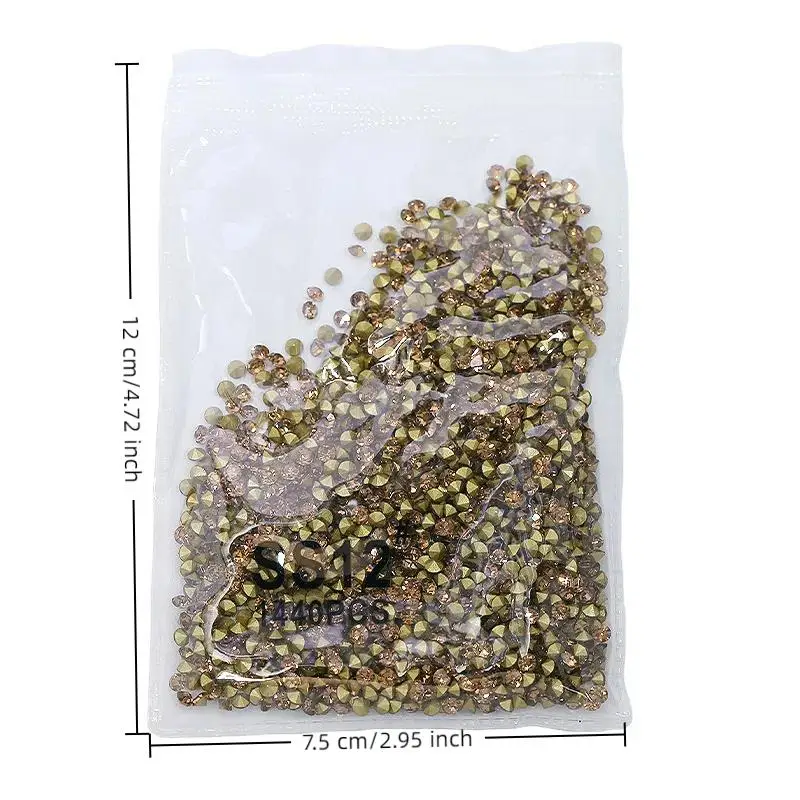 Strass doré pour ongles, champagne mixte, brillant, accessoires pour Nail Art, accessoires pour ongles à faire soi-même, breloques de décoration