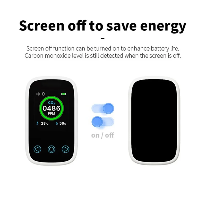 AA60-Monitor de qualité de l'air testeur de monoxyde de carbone Portable compteur de température et d'humidité