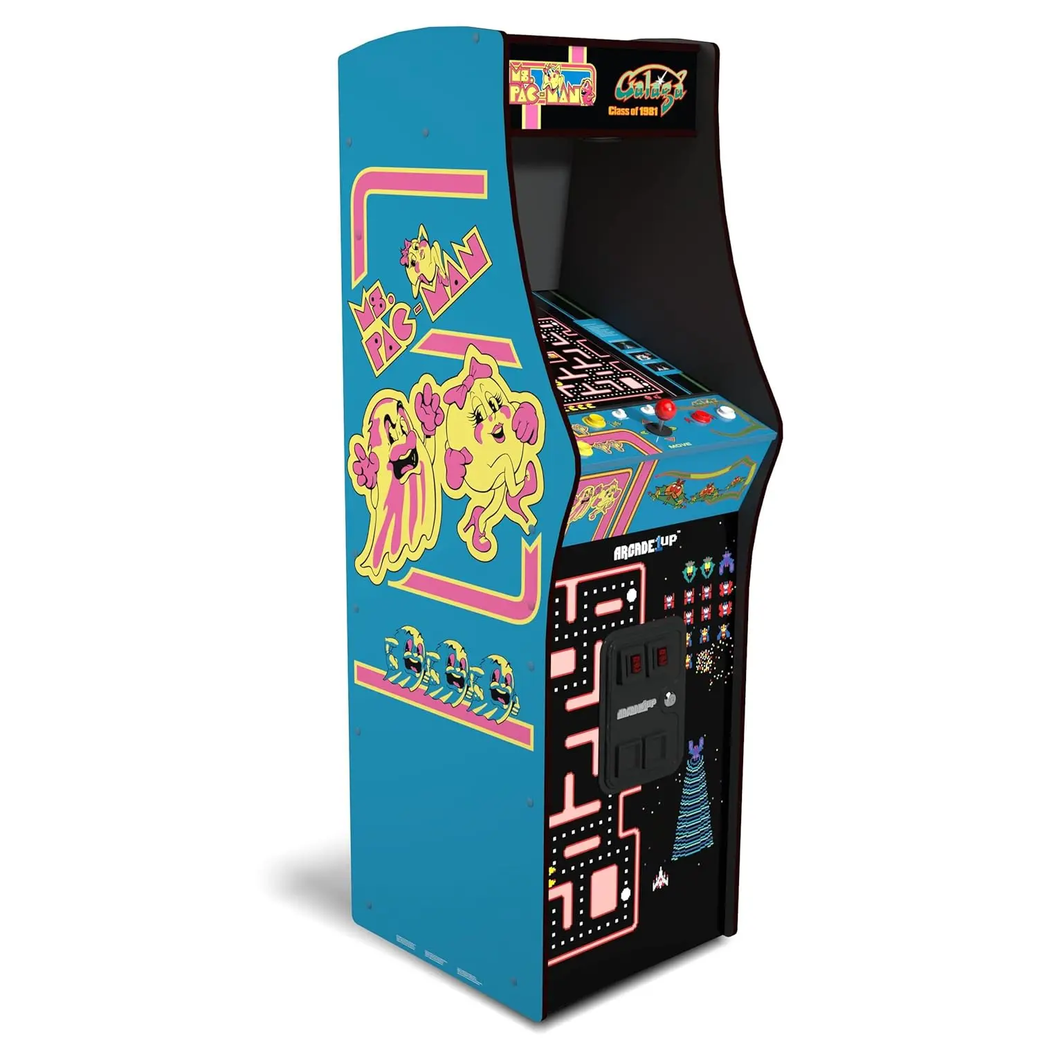 ARCADE1UP Klasse von 81 Zoll Deluxe-Arcade-Maschine für Zuhause – 1,5 m hoch – 12 klassische Spiele