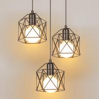 Industrial Retro Iron Art Pendant Light Dining Room Restaurant Kitchen Hanging Lamp Loft Vintage Bedroom Bar Ceiling chandelier
