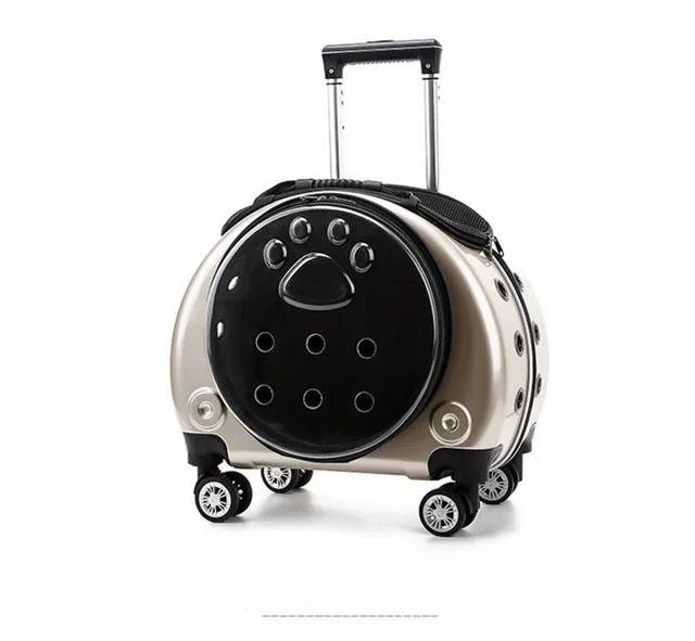 

New model 2 in 1 Breathable Portable Travel Pet carrier back pack with Telescopic Walking Handle dog Stroller