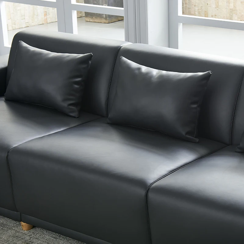 أريكة مكتب تجارية للاجتماعات والتفاوض مجموعة أثاث جلدية لمنطقة الاستقبال #6