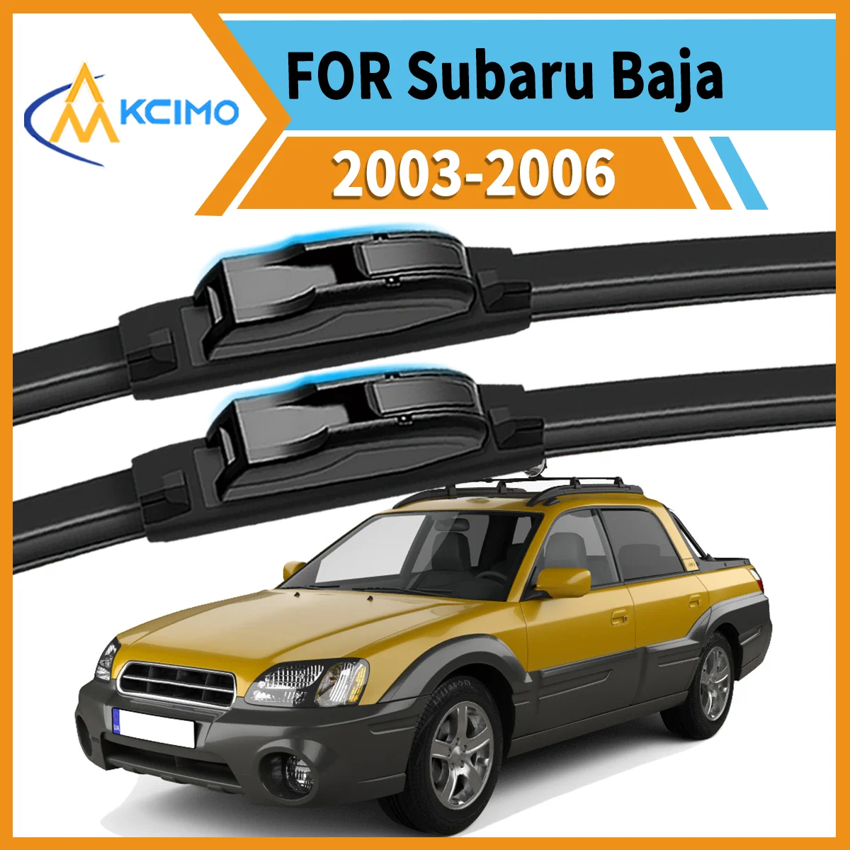 

Drive Safely Anytime 2PCS Front Wiper Blades for Subaru Baja 2003-2006 All-Weather Clarity Durable Easy Installation