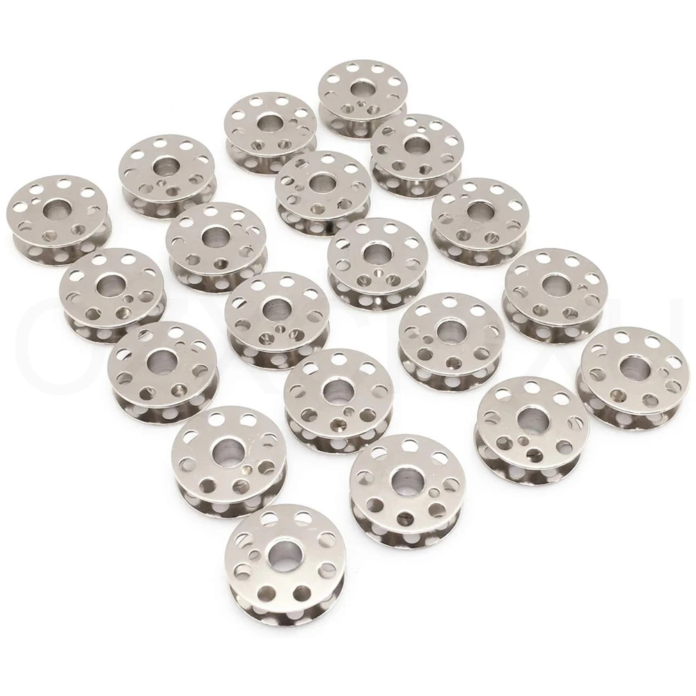 10pcs Metal Sewing Bobbins For Singer Featherweight 221 & 301#45785 Sewing Machines Parts Accessories