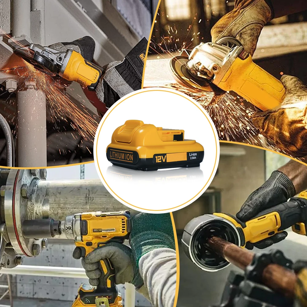 Baterie pro DeWalt DCB120 10,8 V 12 V 1500 mAh-3000 mAh Li-ion pro DeWalt DCB127 DCB124-XJ DCB120 DCB123 DCB122 DCB124 DCB121 - náhled 4