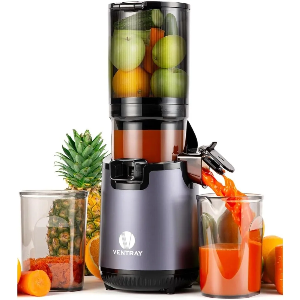 

2024 New Slow Masticating Juicer, Cold Press Juicer Machines with 5.3" Extra Large Feed Chute Fit Whole Fruits Vegetables