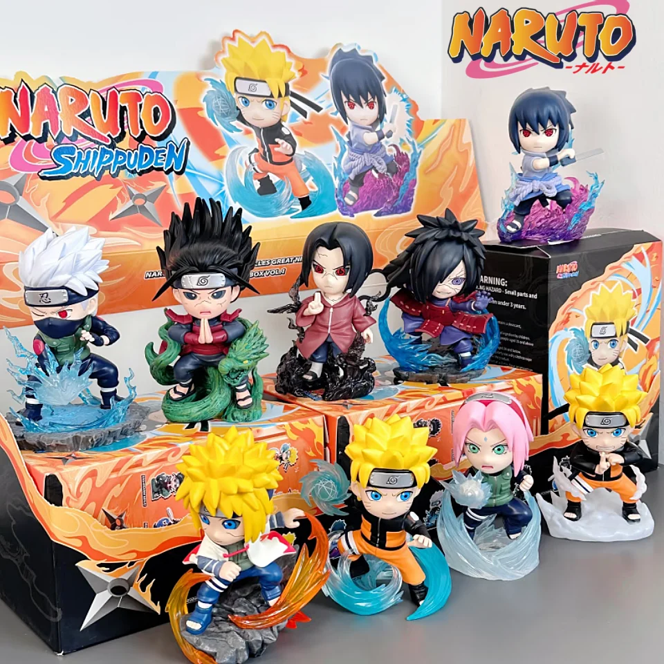 

Playfulness Original Naruto Sasuke Naruto Shippuden Ultimate Battle Serie Blind Box Anime Figure Model Desktop Ornament Toy Gift