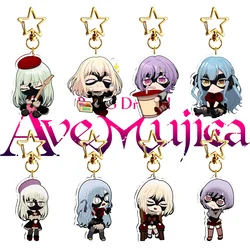 Anime SD BanGDream Ave Mujica Sakiko Togawa Kawaii Acrylic Keychain Keyring Strap Figure Hanging Accessories Cosplay Decoration