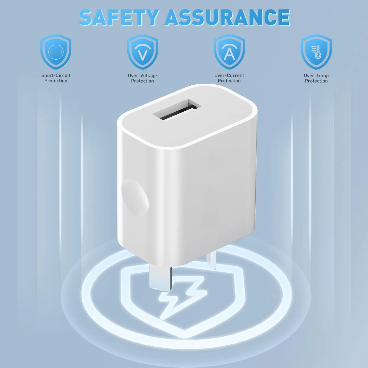 1/5pcs Universal Travel Australia New Zealand AU Plug USB Wall Charger Power Phone Charging Head Australian Standard for iPhone - náhled 2