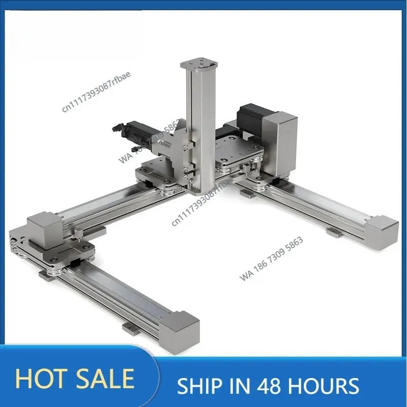 lifting table embedded in three-axis gantry sliding table XYZ-double Z-axis G-type factory spot workbench
