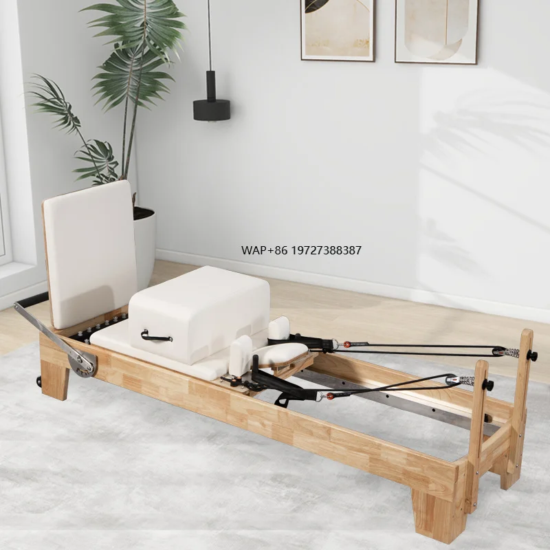 Studio Oak Wood Pilates Bed Reformer Machine Barrel Chair Spine Corrector Sale Premium Pilates Reformer Kit