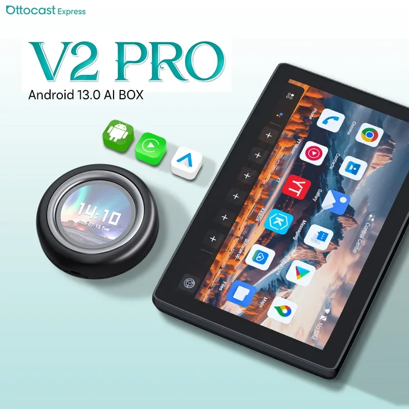 OTTOCAST Express V2 PRO Android AI Box Wireless CarPlay Android