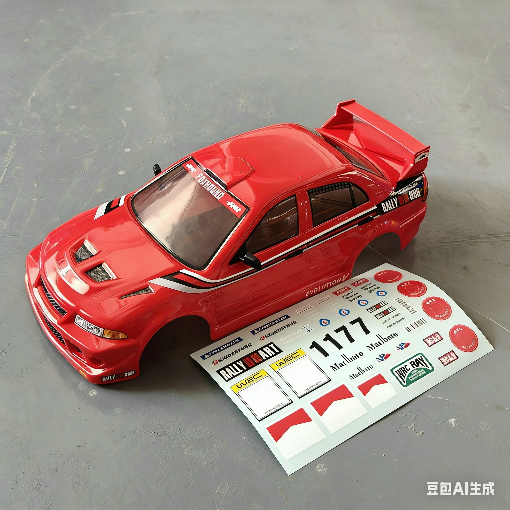 HN H98349 Ready Assembled PVC Plastic Car Body Shell Fit H9804 Foxhound 1/10 RC Rally Car Realistic Look Direct Fit Upgrade