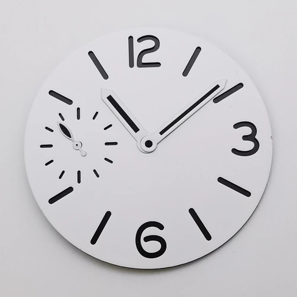 

Стерильный циферблат часов 37 мм, светящийся в темноте, черный, синий, зеленый, белый, с указателями времени, подходит для механизма ETA6497 st3600.