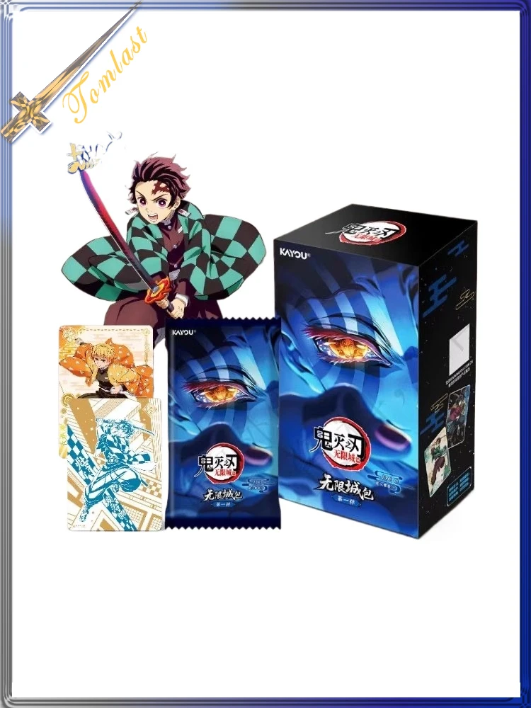 Demon Slayer Nezuko Tanjiro Blind Box Cards Kayou Infinite Castle Arc Collectible Anime Trading Cards Gift for Fans