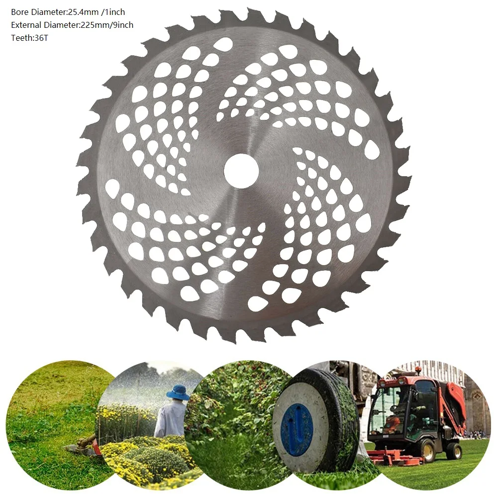 Imagem -04 - Cortador de Grama Cabeça Saw Blade Cortador de Escova de Madeira Disco de Corte para Jardim Cortador de Grama Power Eater Ferramenta de Poder 36 Dentes