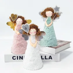 Cute Christmas Tree Top Atmosphere Decoration Home Christmas Creative Decoration Love Angel Girl Plush Ornament Prop
