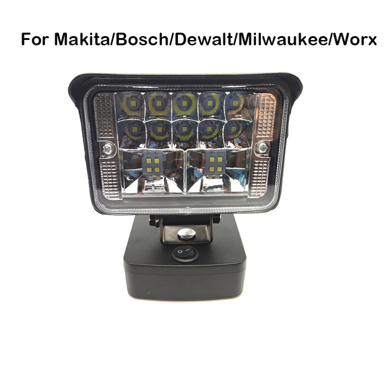 for Makita/Bosch/Dewalt/Milwaukee 18V Li-ion Battery For Worx 20V 3 Inch Work Light LED Cordless Tool Lamp Emergency Lighting