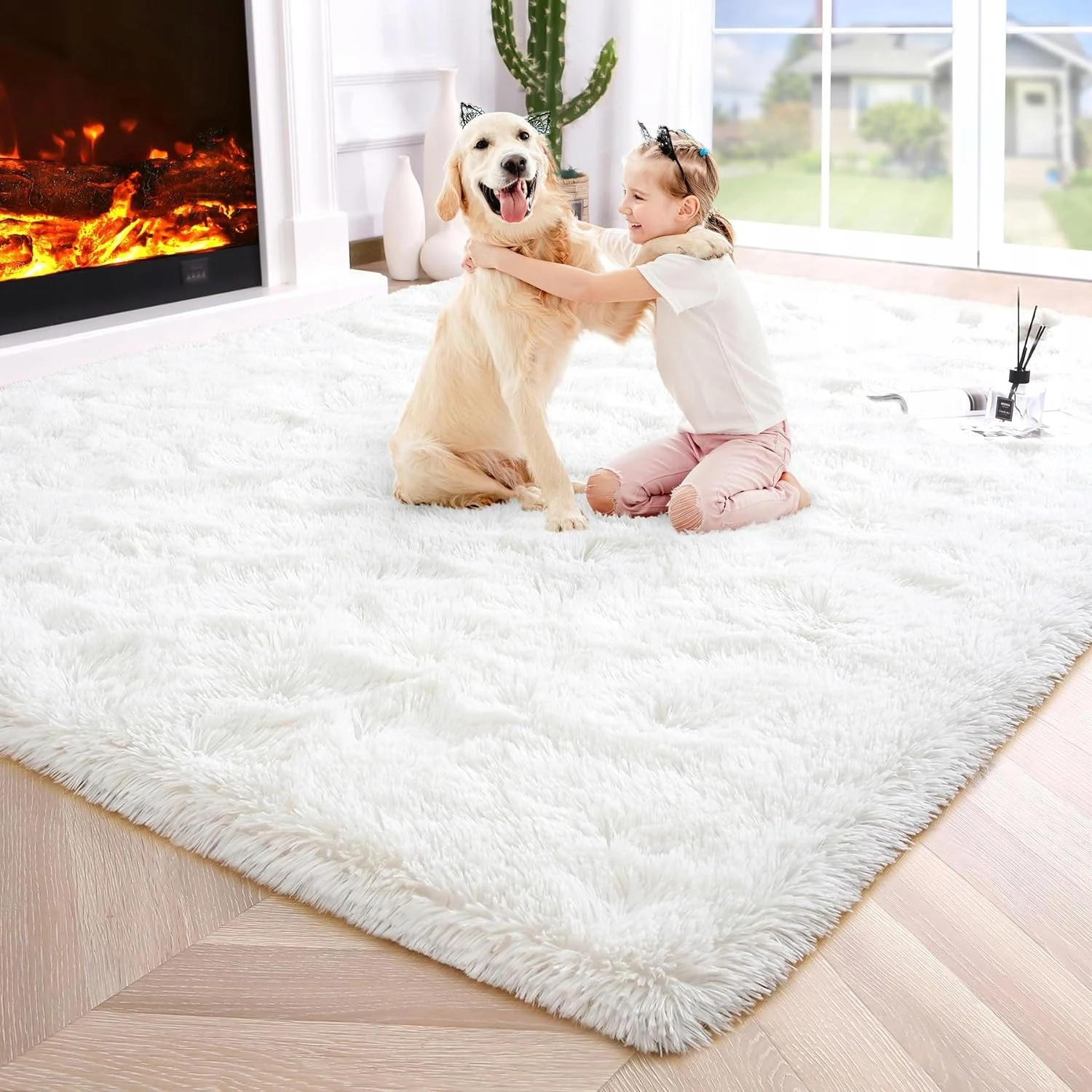 New Plush Carpet for Family decoration home Large Area Rug Fluffy carpets for living room hairy rugs for Bedroom room mats