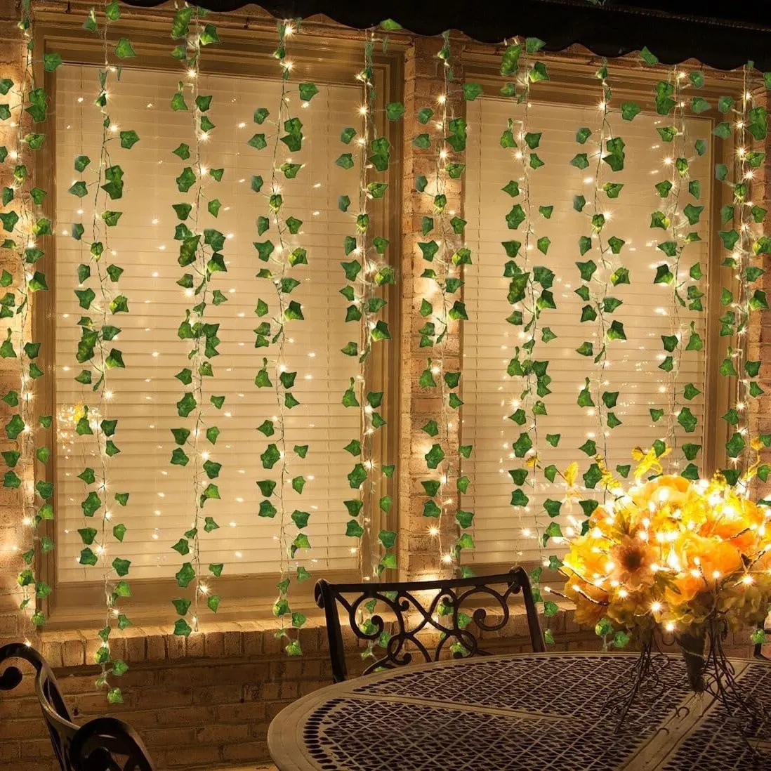 

Festoon LED Maple Leaves Battery Box Garland Lamp for Wedding Party Outdoor Garden Room Decoration Artificial Plant Light String