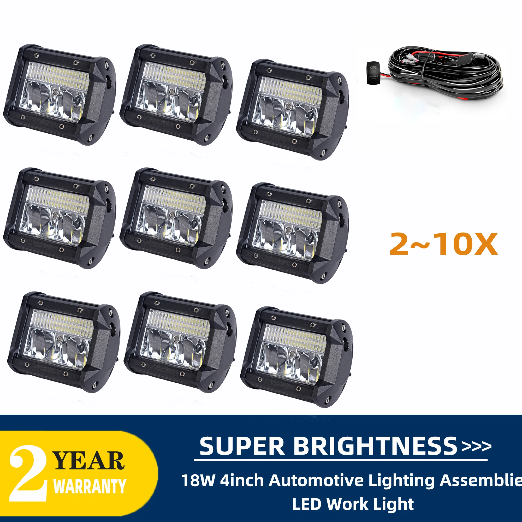 

Wholesale 9D 4Inch 60W LED Mini Work Light Bar for Boat ATV Trucks Car 4WD Tractors Offroad Motorcycle SUV 4x4 Headlights 12V