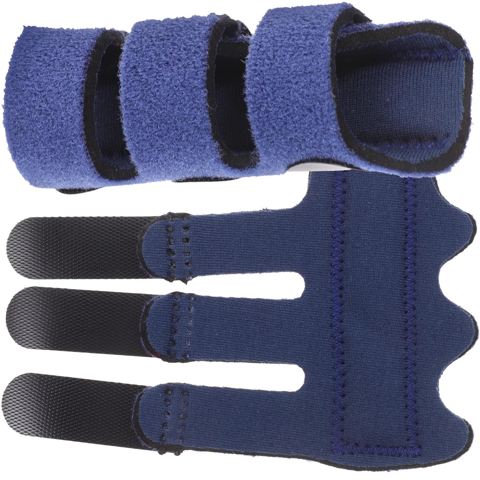 

2Pcs Finger Splint Breathable Stabilizer Wrap Brace H Fixing Cloth Elastic Support Adjustable Practical Sports Recovery