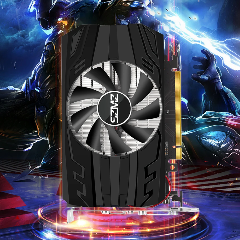 

GT730 2GB DDR5 Low Profile Video Card PCI-E 2.0 16X Computer Graphics Card VGA HDMI-Compatible PC Video Card 1600MHz GPU GF108