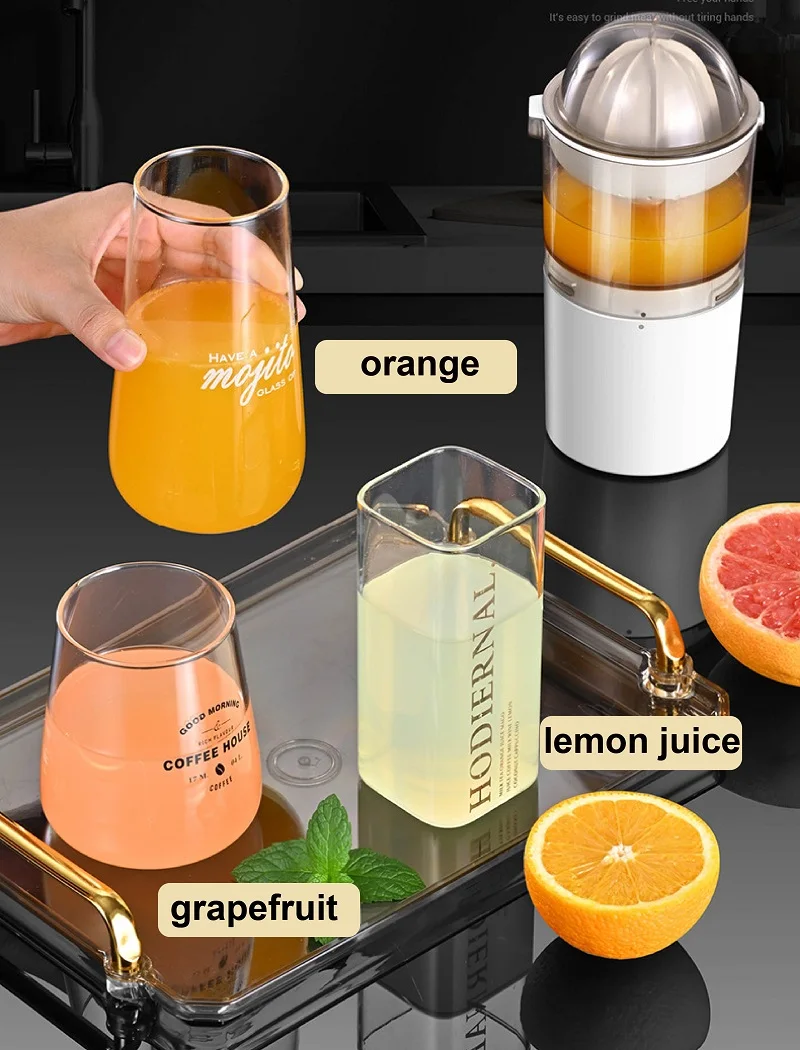 250 مللي كوب عصير كهربائي عصارة برتقال عصير ليمون USB قابلة للشحن المحمولة عصارة ضغط عصارة فواكه للمطبخ المنزل