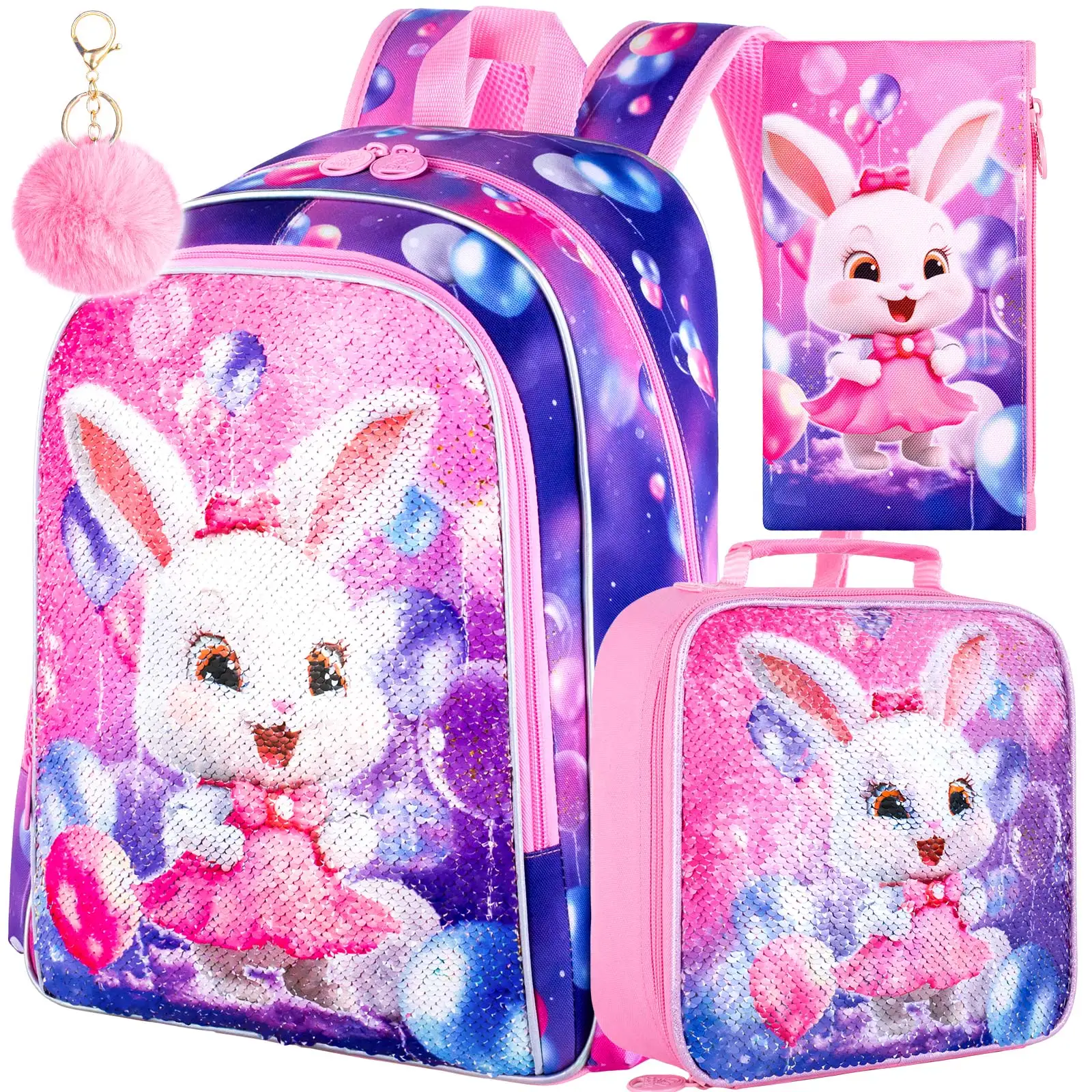 3PCS Backpacks for Girls, 16\