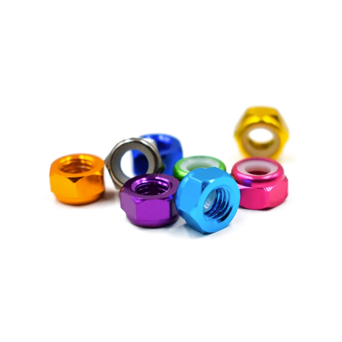 Aluminum Alloy Lock Nut/Self-Locking Nylon Color Lock Nut M2M3-M6M8