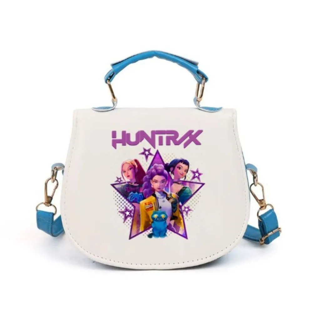 حقيبة كتف للفتيات بنمط شيطان الصيادين - حقائب كروس عصرية برسوم كارتونية أنيمي KPop Fan هدايا حقائب يد بسحاب للطلاب في سن المراهقة #6