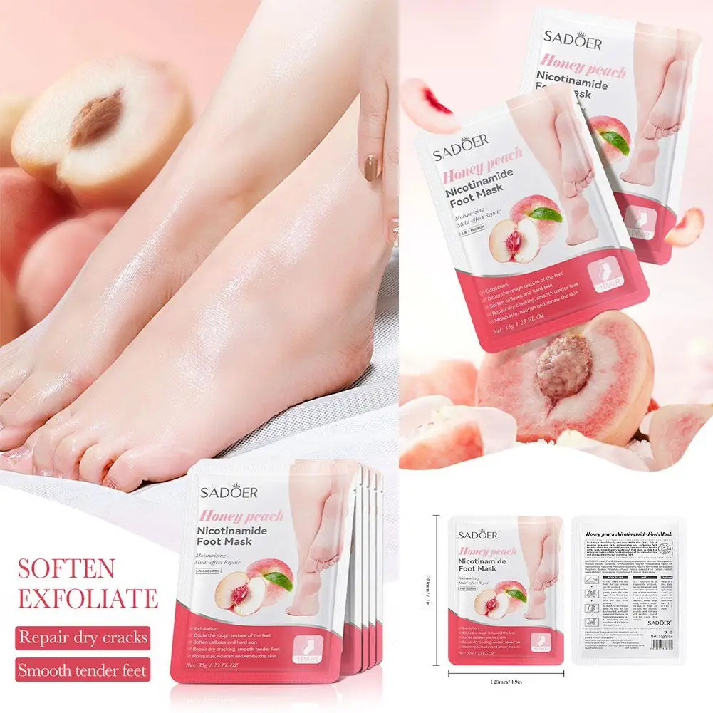 1pc Fruits Foot Mask Moisturizing Foot Peeling Mask Exfoliating For Feet Spa Pedicure Exfoliant Feet Skin Care X0M9