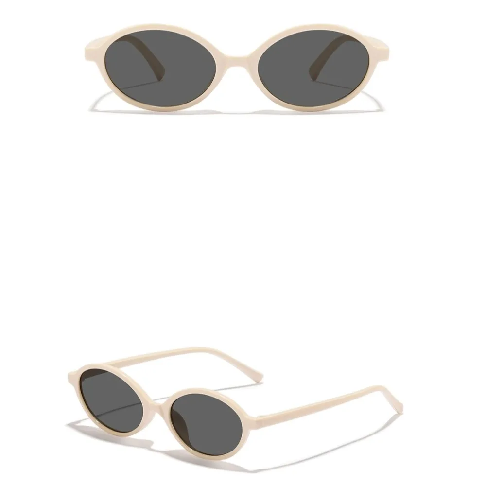 أزياء إطار صغير البيضاوي النظارات الشمسية UV400 النظارات الشمسية ظلال نظارات ليوبارد طباعة نظارات الكمبيوتر النظارات الصيف