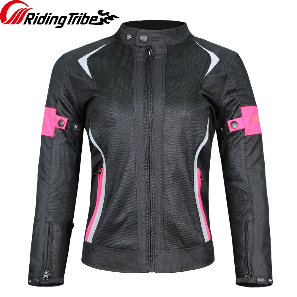 Women Motorcycle Winter Jacket Warm Waterproof Riding Clothing Racing Body Safety Suit Built-in Protective Gears and Liner JK-64