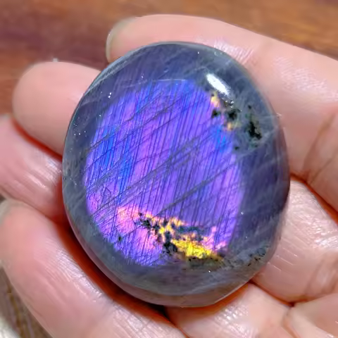 Natural Crystals Blue Purple Labradorite Palms Polished Colorful Flashy Gemstones Ore Mineral Home Decorations Room Decor Gifts