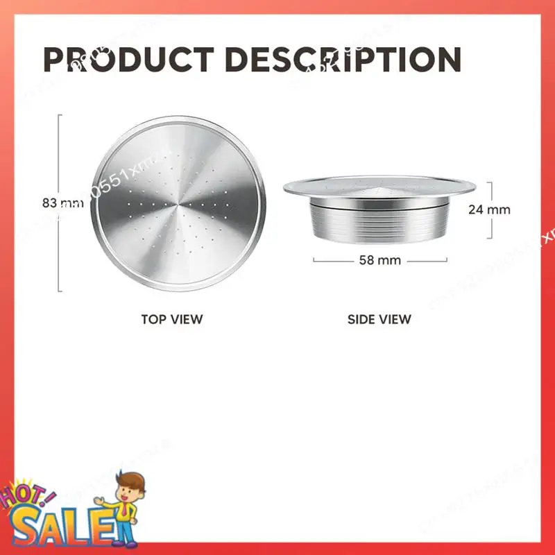 ABCL Reusable Coffee Capsules Stainless Steel Refillable Coffee Pods Coffee Spoon And Brush For Senseo HD7801 Coffee Maker Durab