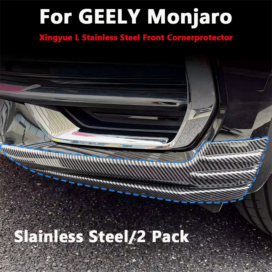 

For GEELY Monjaro Manjaro Xingyue L KX11 Front Corner Guard Collision Bar Stainless Steel Front bumper Scratch Protection