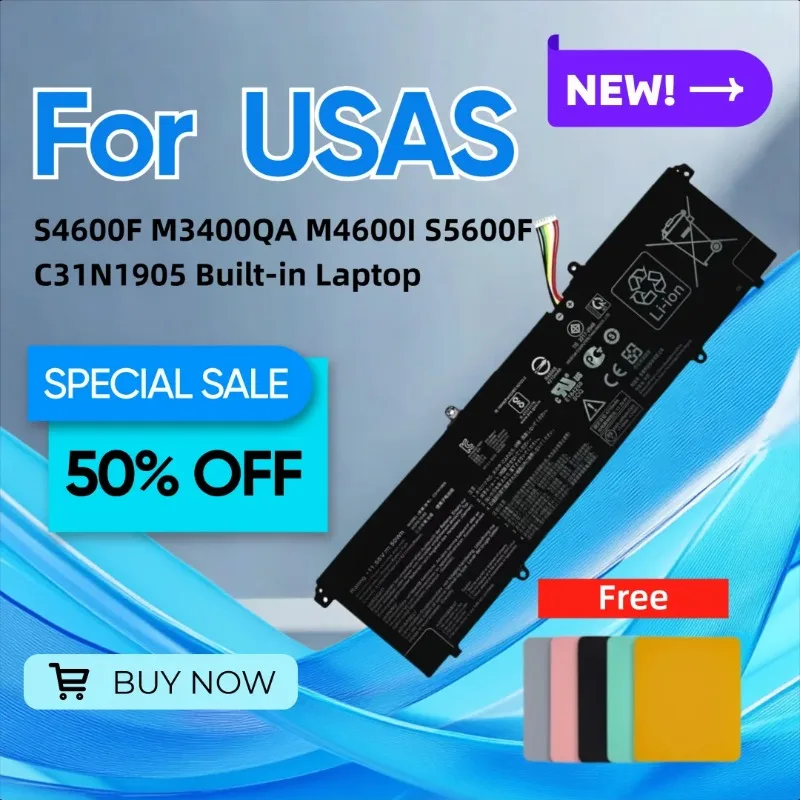 

Для Asus S4600F M3400QA M4600I S5600F C31N1905 Встроенный аккумулятор для ноутбука Подарите коврик для мыши