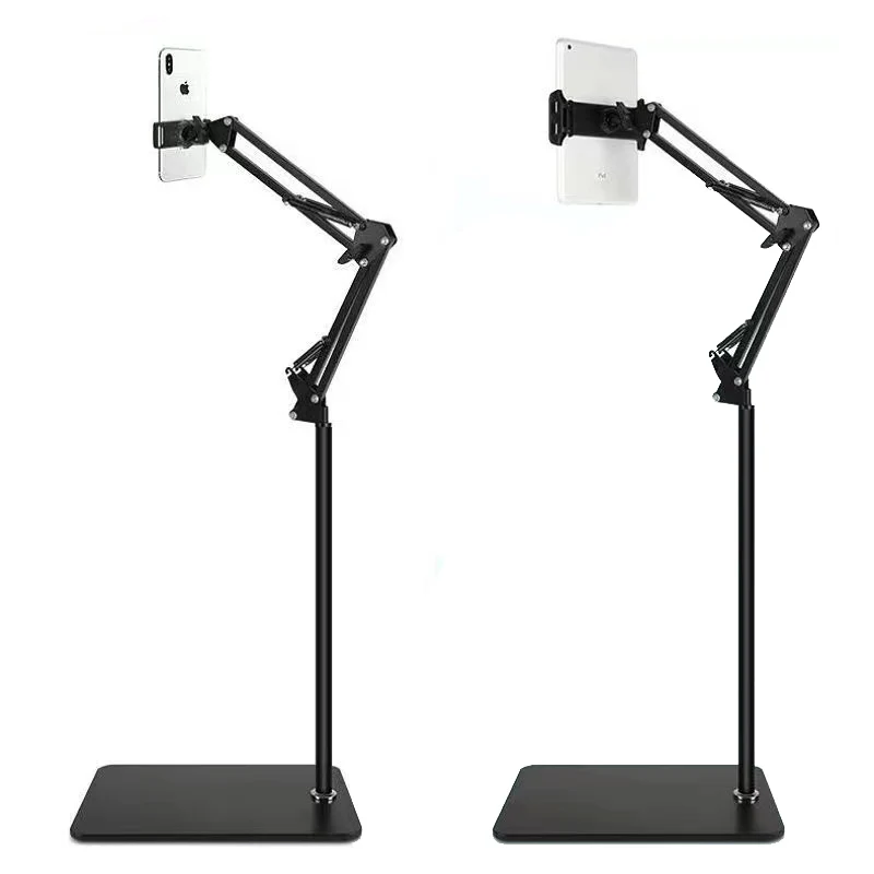 Floor Stand Holder For iPhone IPad Lounger Bed Mount Bracket,Scalable Flexible Arm Tablet Phone Support