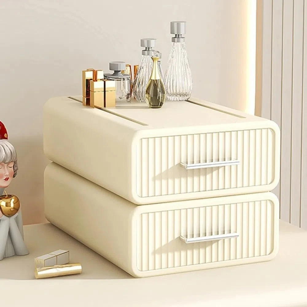 

Plastic Desktop Storage Box Single-Layer Stackable Stationery Table Organizer Necklaces Cosmetics Makeup Jewelry Sorting Box