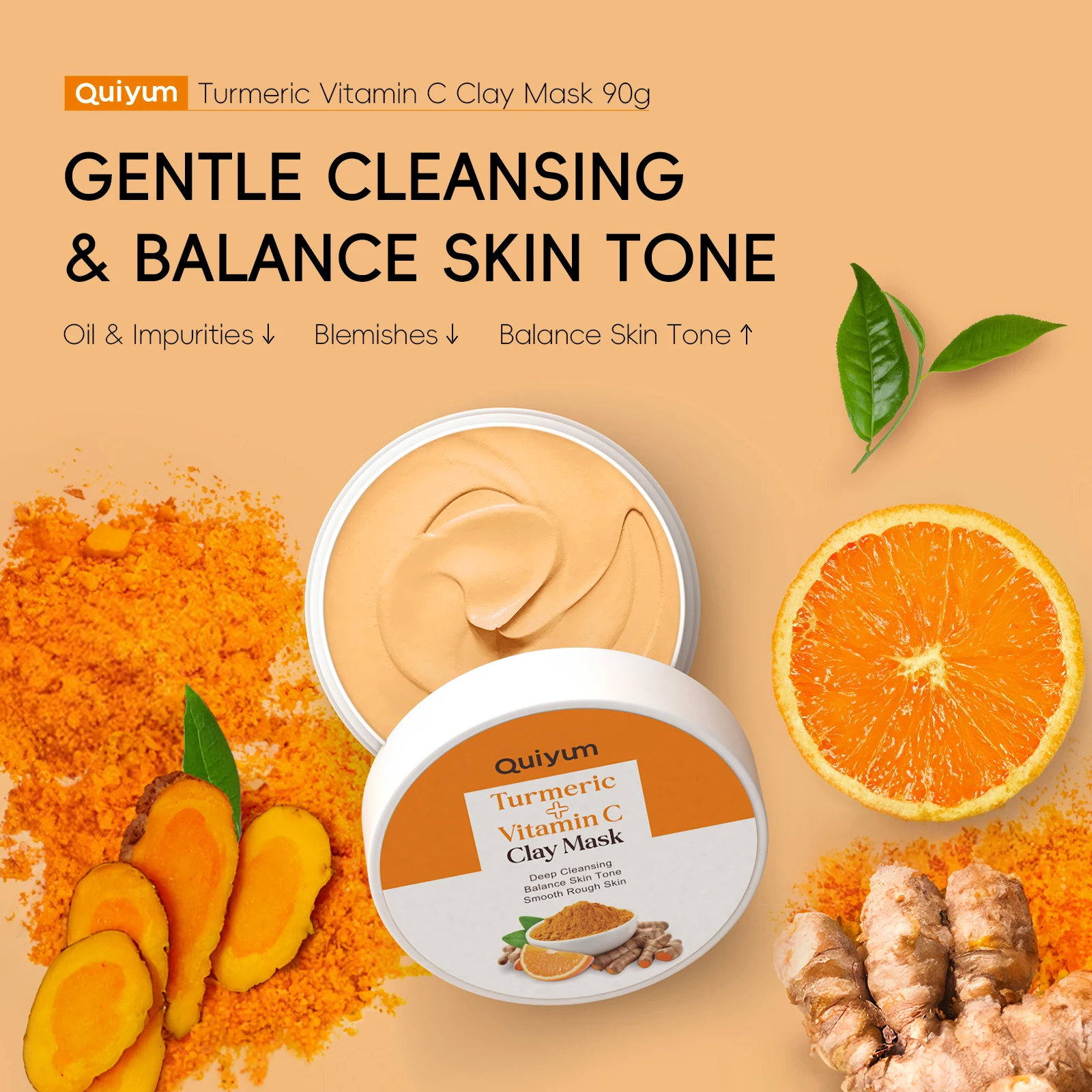 قناع الطين بالكركم وفيتامين سي - مراجعة Mud Mask Kaolin وسعره