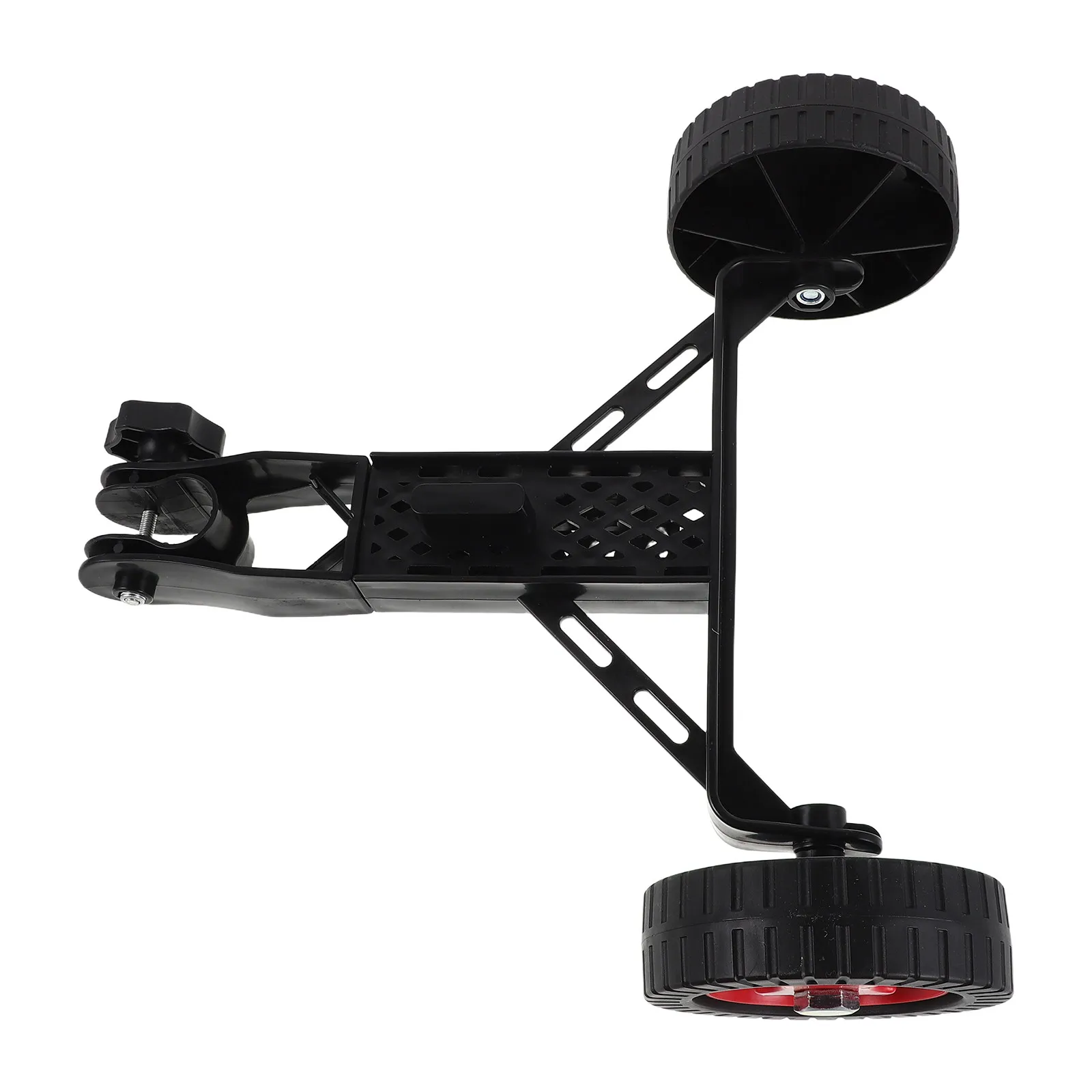 Black String Trimmer Wheel Attachment Portable Lawn Mower Support Wheels Labor-Saving Replacement Walk Behind String Trimmer
