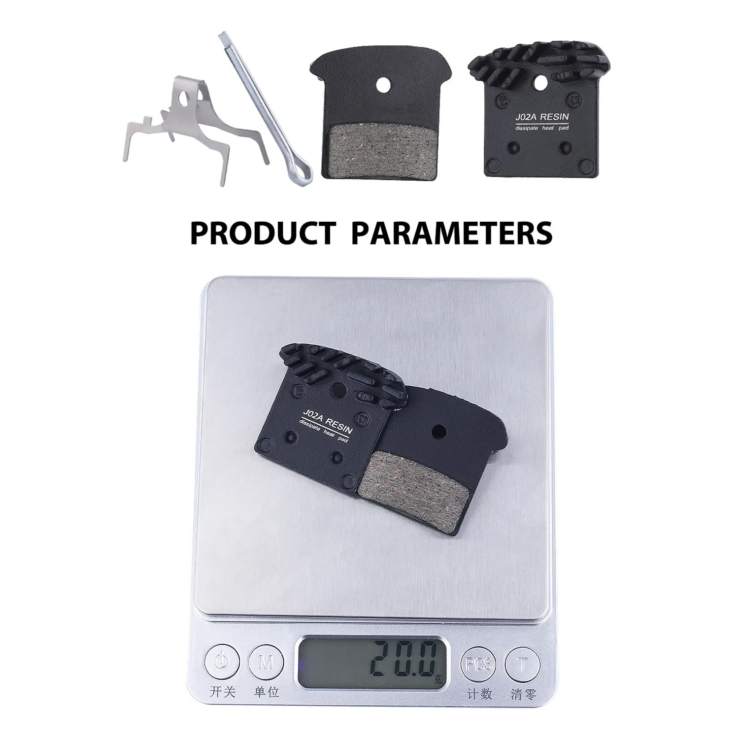 【CYBER MONDAY】MTB Bike Resin Disc Brake Pads Ice Tech Bicycle Hydraulic Cooling Brakes Pad J02A for Deore XT XTR M8000